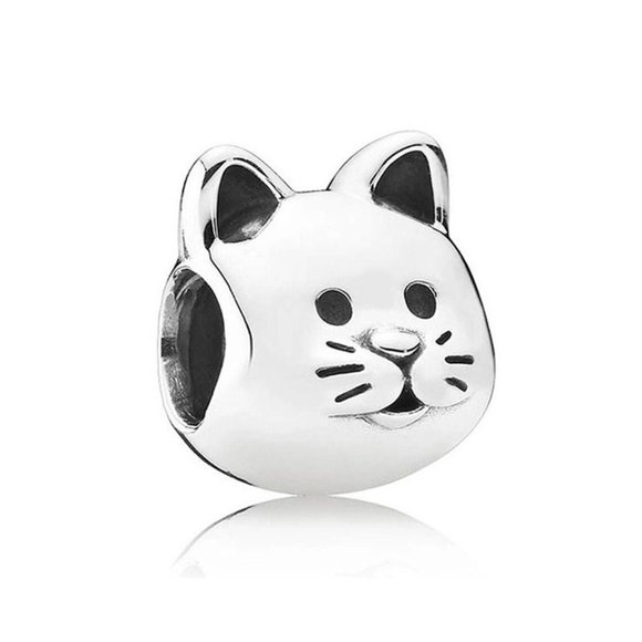 Jewelry - Cute Cat Charm 925 Silver